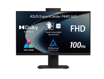 Obrázek ASUS PC AiO ExpertCenter P44 (P440VAK- BPC039XA), i5- 13420H, 23.8" FHD, 16 GB, 512 GB, UHD, W11 Pro Edu, Black