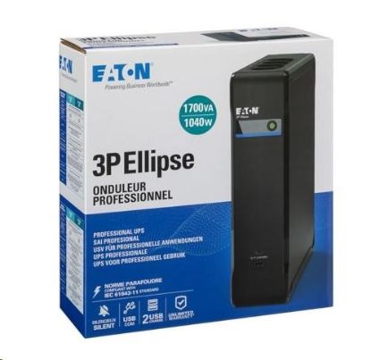 Obrázek Eaton 3P Ellipse UPS USB FR, 1700 VA, 1040 W, Vstup: C14, Výstupy: (4) Typ E, (4) Pouze přepěťová ochrana Typ E, USB nab