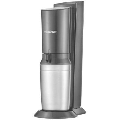 Obrázek SodaStream Crystal 3.0 výrobník sody, 0, 6l skleněná karafa, bombička s CO2, černý
