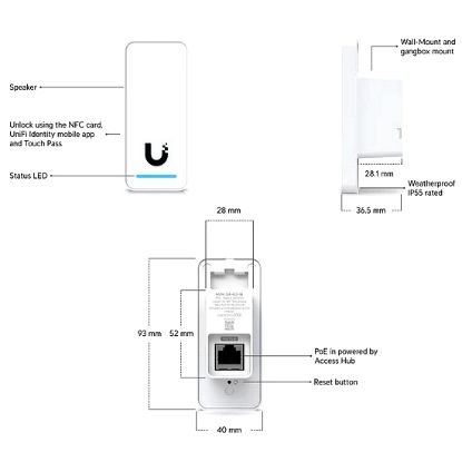 Obrázek Ubiquiti G3 Reader, bílý
