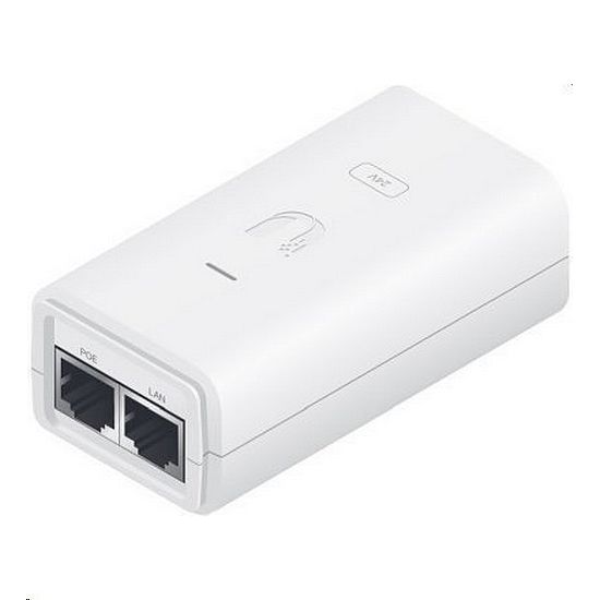 Obrázek Ubiquiti Gigabitový PoE Injektor 24-24W-G-WH, 24V/1A (24W), bílý