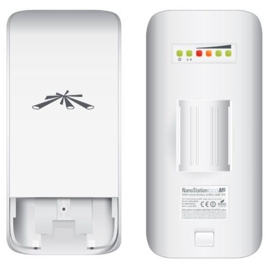 Obrázek Ubiquiti Nano Stanice Loco M2 AirMax, 2x2 MIMO 2.4 GHz, 2x 8 dBi, PoE-in