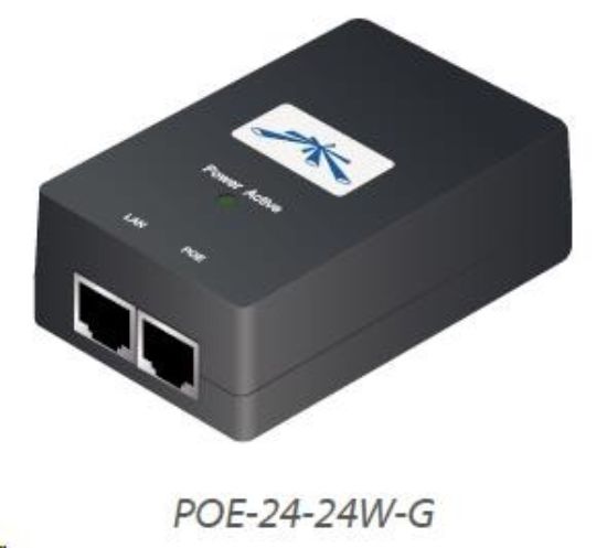 Obrázek UBNT POE-24-24W-G [Gigabit PoE adaptér, 24V/1A (24W), vč. napájecího kabelu]