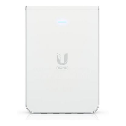 Obrázek Ubiquiti Přístupový bod Dualband UniFi U6 In-Wall WiFi 6, Swittch 4-port 1Gb, MIMO 2.4 Ghz+ 5 GHz, 1/1x PoE in/out