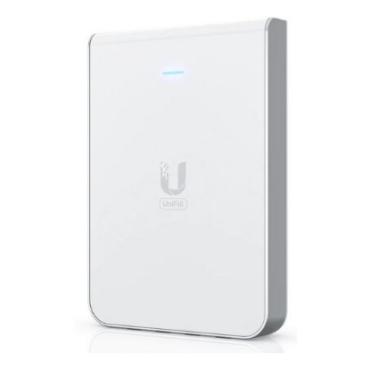 Obrázek Ubiquiti Přístupový bod Dualband UniFi U6 In-Wall WiFi 6, Swittch 4-port 1Gb, MIMO 2.4 Ghz+ 5 GHz, 1/1x PoE in/out