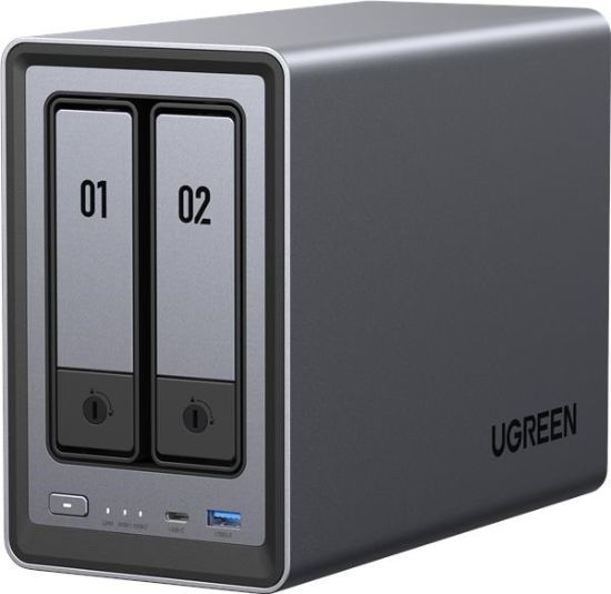 Obrázek UGREEN NASync DXP2800 (4C/ IntelN100/ 3, 4GHz/ 8GBRAM/ 2xSATA/ 2xM.2/ 1x2, 5GbE/ 2xUSB2.0/ 2xUSB3.2/ 1xUSB- C/ HDMI)