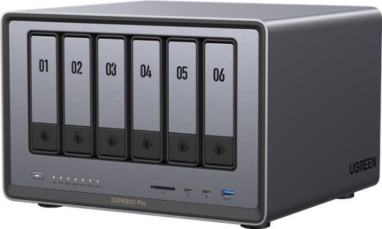 Obrázek UGREEN NASync DXP6800 Pro (10C/ i5- 1235U/ 4, 4GHz/ 8GBRAM/ 6xSATA/ 2xM.2/ 2x10GbE/ 1xPCIe/ 2xTB/ 2xUSB2.0/ 2xUSB3.2/ HDMI/ SD)