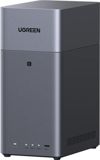 Obrázek UGREEN NASync DH2300 (2x4C/ RockchipA76+A55/ 2, 2GHz/ 4GBRAM/ 2xSATA/ 1xGbE/ 2xUSB3.2/ 1xUSB- C/ HDMI)
