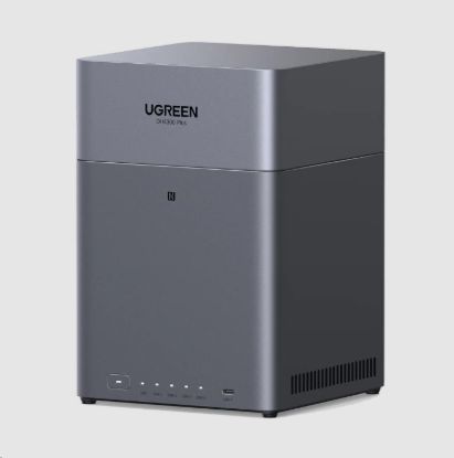 Obrázek UGREEN NASync DH4300plus (2x4C/ RockchipA76+A55/ 2, 0GHz/ 8GBRAM/ 4xSATA/ 1x2, 5GbE/ 2xUSB3.2/ 1xUSB- C/ HDMI)