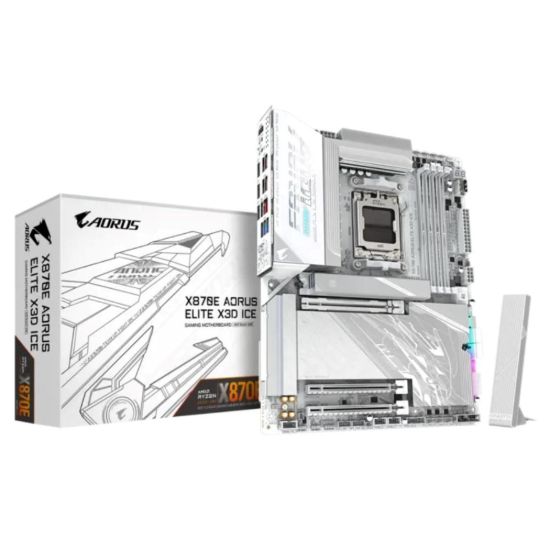 Obrázek GIGABYTE MB Sc AM5 X870E A PRO X ICE, AMD X870E, 4xDDR5, 2x USB- C, 2xHDMI, ATX