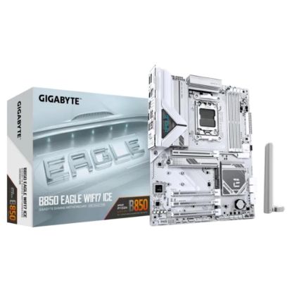 Obrázek GIGABYTE MB Sc AM5 B850 EAGLE WF7 ICE, AMD B850, 4xDDR5, 1xHDMI, 1xDP, Wifi, ATX