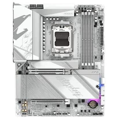 Obrázek GIGABYTE MB Sc AM5 X870 A ELITE X ICE, 4xDDR5, 2xUSB- C, 2x HDMI, Wifi, ATX