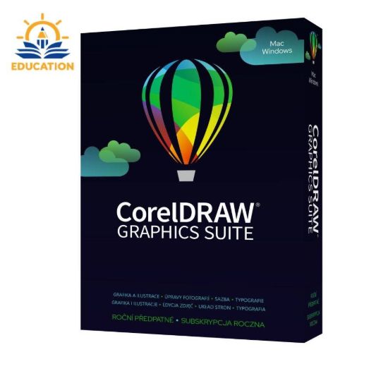 Obrázek CorelDRAW Graphics Suite Education 365 dní obnovení pronájmu licence (51-250) (Windows/MAC)