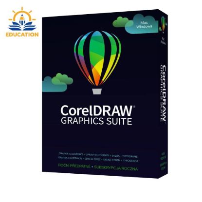 Obrázek CorelDRAW Graphics Suite Education 365 dní obnovení pronájmu licence (251+) (Windows/MAC)