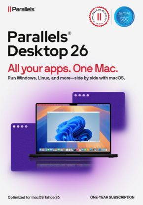 Obrázek Parallels Desktop Subscription 1 Year, EN/ FR/ DE/IT/ ES/ PL/CZ/PT