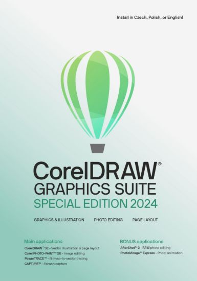 Obrázek CorelDRAW Graphics Suite Special Edition 2024 CZ/PL ESD + Vision FX 2.0