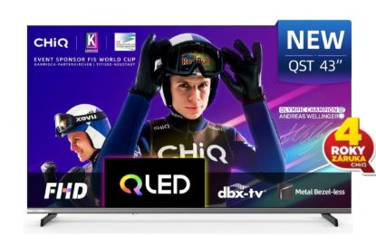 Obrázek CHiQ L43QST TV 43", FHD, QLED, ultratenká, Android14, Dolby Audio, Frameless