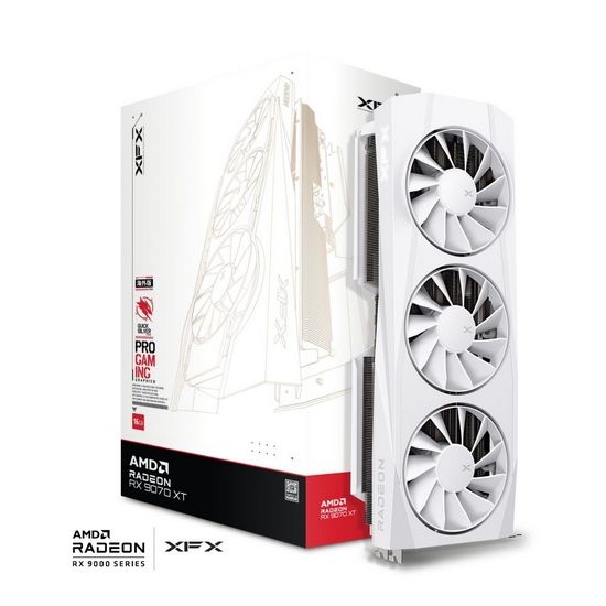 Obrázek VGA XFX Quicksilver AMD Radeon RX 9070 XT 16GB GDDR6, White