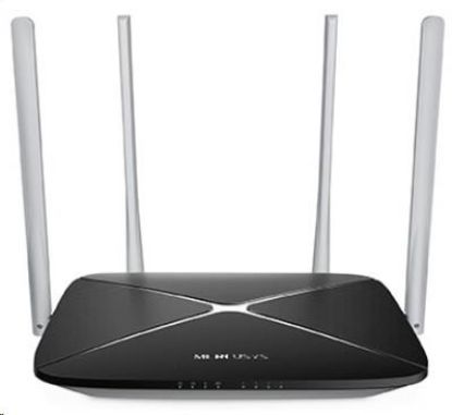 Obrázek MERCUSYS AC12 WiFi5 router (AC1200, 2, 4GHz/ 5GHz, 3 x 100Mb/ s LAN, 1 x 100Mb/ s WAN)