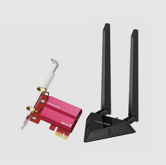 Obrázek MERCUSYS MA49BE WiFi7 PCIe adapter (BE9300, 2, 4GHz/ 5GHz/ 6GHz, Bluetooth5.4)