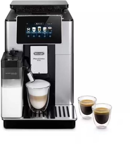 Obrázek DeLonghi PrimaDonna Soul ECAM 610.55.SB automatický kávovar, 1450 W, 19 bar, vestavěný mlýnek, chytrý, mléčný systém