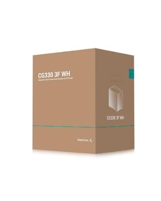 Obrázek DEEPCOOL Case CG330 3F, mATX, Průhledná bočnice, 3 x 120mm ARGB Fan, bílá
