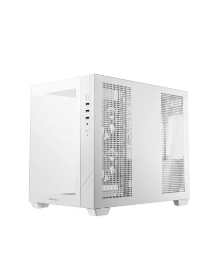 Obrázek DEEPCOOL Case CG330 3F, mATX, Průhledná bočnice, 3x120mm ARGB Fan, bílá