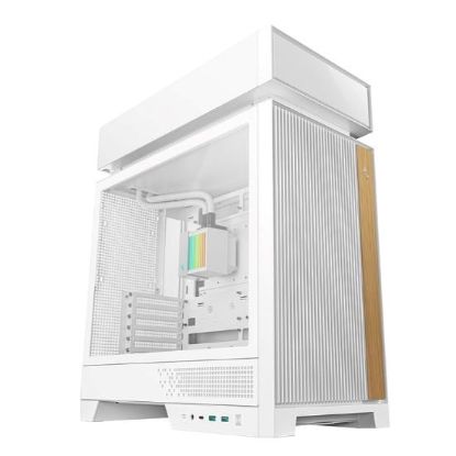 Obrázek DEEPCOOL Case CL6600 WH, ATX, Průhledná bočnice, vodní chlazení, bílá