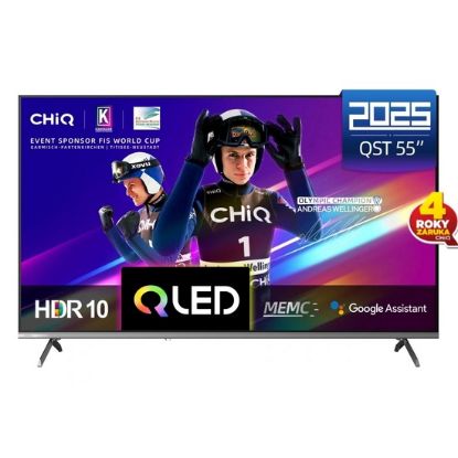 Obrázek CHiQ U55QST TV 55", UHD, QLED, ultratenká, Google TV, DLG 120 Hz, Dolby, Frameless