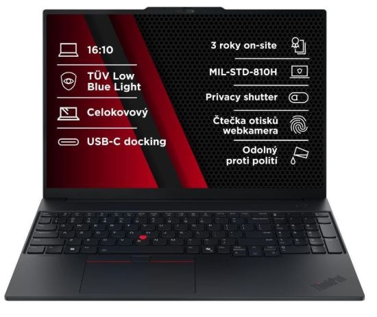 Obrázek LENOVO NTB ThinkPad E16 AMD G3 - Ryzen5 220, 16 GB, 512SSD, bezOS