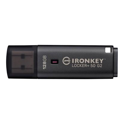 Obrázek Kingston Flash Disk 128 GB IronKey Locker Plus 50 G2, FIPS 197, AES- 256