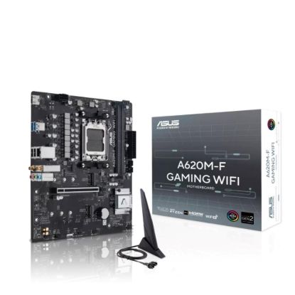 Obrázek ASUS MB Sc AM5 A620M- F GAMING WIFI, AMD A620, 2xDDR5, 1xHDMI, mATX
