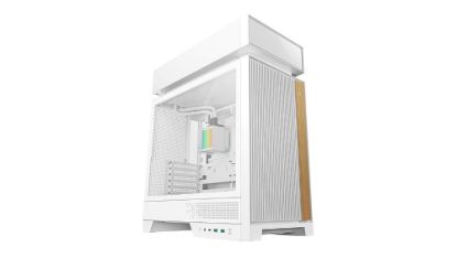 Obrázek DEEPCOOL Case CL6600 WH, ATX, Průhledná bočnice, vodní chlazení, bílá