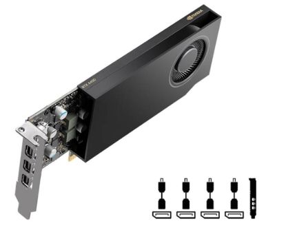 Obrázek PNY VGA NVIDIA RTX A400 4G, 4G GDDR6, 4xmDP