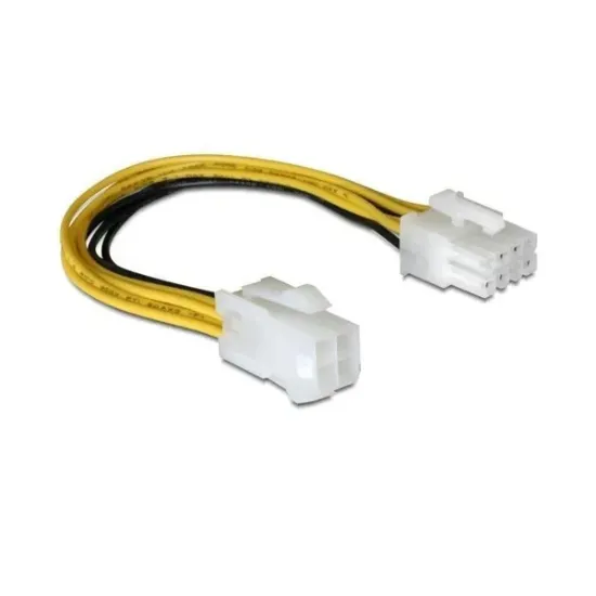 Obrázek 8 pinový napájecí kabel EPS až 4 piny ATX/P4 pro MB 15 cm