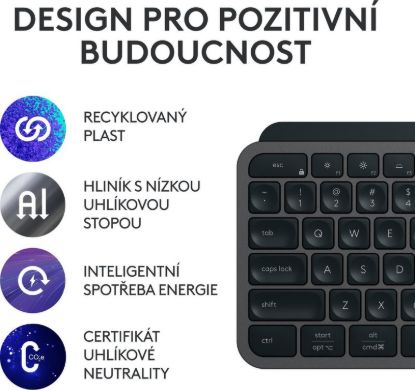 Obrázek Logitech MX Keys S - GRAPHITE - CZE-SKY - BT - INTNL