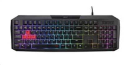 Obrázek ACER Nitro Gaming Keyboard 100, Membrane Switch, 26 Anti- ghosting kláves, životnost 3 mil. stisků, 7 zón RGB podsvíc