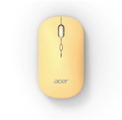 Obrázek ACER Myš Wireless Mouse AMR130 Yellow - Dual mode 2.4GHz + BT 5.2, 4 tlačítka, 800/ 1200/ 1600 dpi, USB Polling rate…