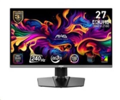 Obrázek MSI LCD MAG 272UP QD- OLED X24, 26.5", QD- OLED, 4K UHD, 240 Hz, 0.03 ms, Black, 3R