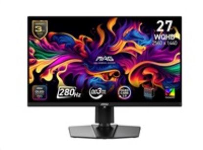 Obrázek MSI LCD MAG 271QP QD- OLED X28, 26.5" 2560 x 1440 QD- OLED, 280 Hz, 178/ 178, 250 nits, VESA, HDMI, DP, USB- C, Audio…
