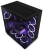 Obrázek NZXT skříň H9 Flow dvoukomorová ATX / 4 x 120mm fan / až 10xfan / perforovaný top / proskl. bočnice, front / černá