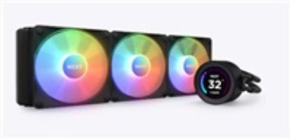 Obrázek NZXT vodní chladič Kraken 360 ELITE RGB / 3 x 120mm RGB fan / LCD disp. / 6 let / LGA1851 / AM5