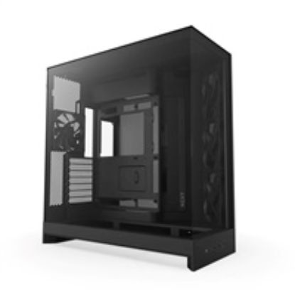 Obrázek NZXT skříň H9 Flow dvoukomorová ATX / 4 x 140mm fan / až 10xfan / perforovaný top / proskl. bočnice, front / černá