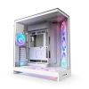 Obrázek NZXT skříň H9 Flow ARGB+ dvoukomorová ATX / 6xRGB 140 mm / 1x 120mm fan / prosklená / controller / bílá
