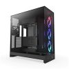 Obrázek NZXT skříň H9 Flow RGB dvoukomorová ATX / 1 x 140 RGB mm / 1x 120mm RGB fan / prosklená / černá