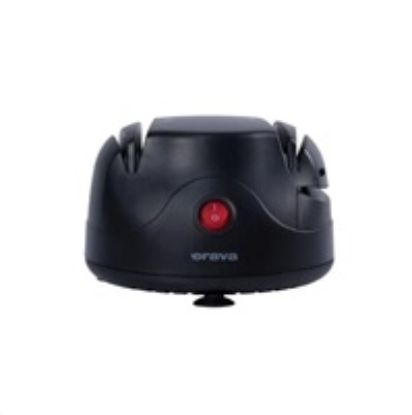 Obrázek ORAVA elektrická bruska na nože a nůžky, dvoustupňový ostřící systém, kompaktními rozměry, černá