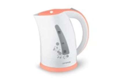 Obrázek Orava VK- 3417 P rychlovarná konvice, 2000 W, 1.7 l, automatické vypnutí, bílá / oranžová