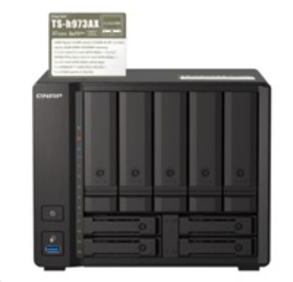 Obrázek QNAP TS- h973AX- 32G (4C/ RyzenV1500B/ 2, 2GHz/ 32 GBRAM/ 9xSATA/ 2 x 2, 5GbE/ 1 x 10GbE/ 4xUSB3.2)