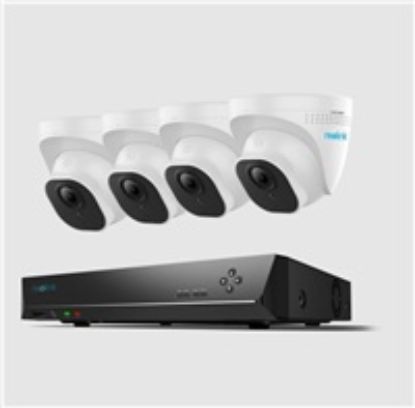 Obrázek REOLINK bezpečnostní kamerový set NVS8- 8MD4, RLK8- 800D4, 4x Kamera, 2 TB