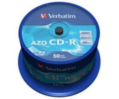 Obrázek VERBATIM CD- R(50- Pack)Spindle/ Crystal/ DLP/ 52x/ 700MB